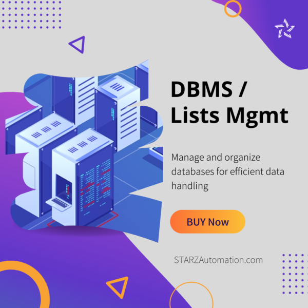 DBMS / Lists Mgmt