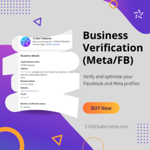 Business Verification(Meta/FB)